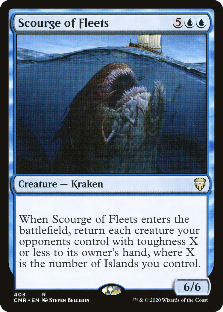 Scourge of Fleets (CMR-403) - Commander Legends - Premium MTG Single from Wizards of the Coast - Just $0.10! Shop now at Game Crave Tournament Store