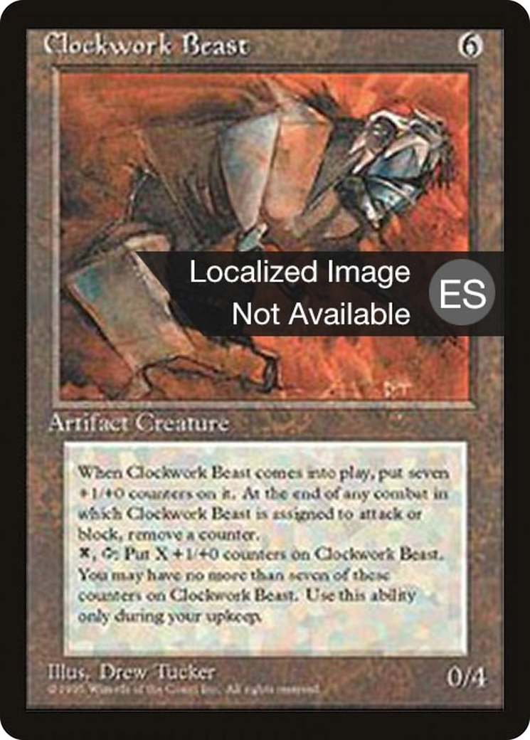 Clockwork Beast (4BB-307) - Fourth Edition Foreign Black Border - Premium MTG Single from Wizards of the Coast - Just $11.99! Shop now at Game Crave Tournament Store