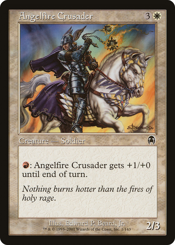 Angelfire Crusader (APC-001) - Apocalypse Foil - Premium MTG Single from Wizards of the Coast - Just $0.19! Shop now at Game Crave Tournament Store