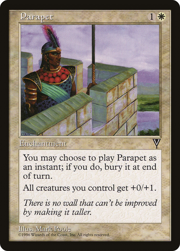 Parapet (VIS-014) - Visions - Premium MTG Single from Wizards of the Coast - Just $0.25! Shop now at Game Crave Tournament Store