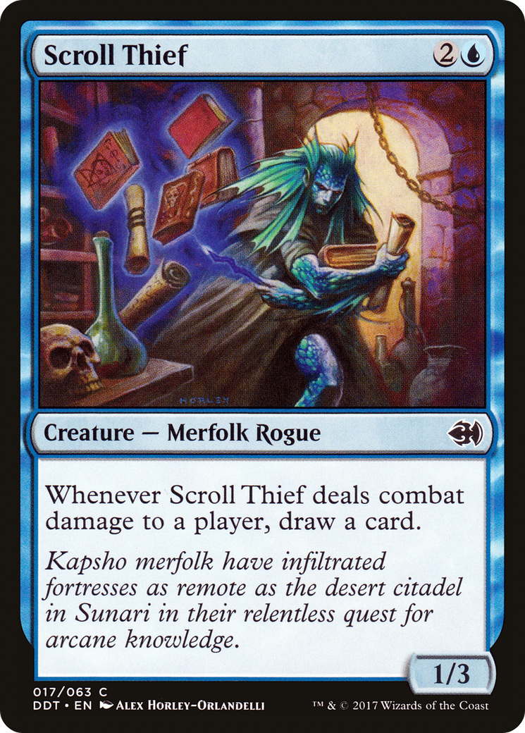 Scroll Thief (DDT-017) - Duel Decks: Merfolk vs. Goblins - Premium MTG Single from Wizards of the Coast - Just $0.25! Shop now at Game Crave Tournament Store