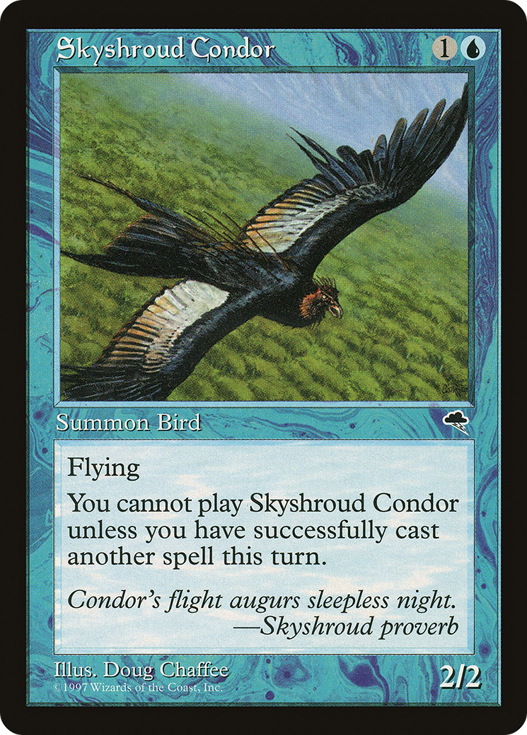 Skyshroud Condor (TMP-088) - Tempest - Premium MTG Single from Wizards of the Coast - Just $0.08! Shop now at Game Crave Tournament Store