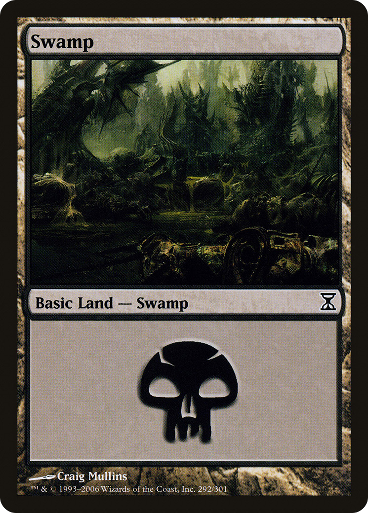 Swamp (TSP-292) - Time Spiral - Premium MTG Single from Wizards of the Coast - Just $0.08! Shop now at Game Crave Tournament Store