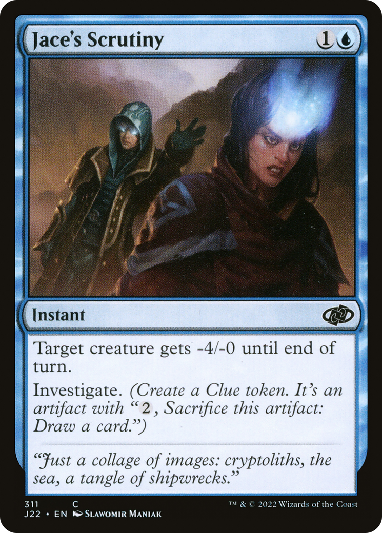 Jace's Scrutiny (J22-311) - Jumpstart 2022 - Premium MTG Single from Wizards of the Coast - Just $0.25! Shop now at Game Crave Tournament Store