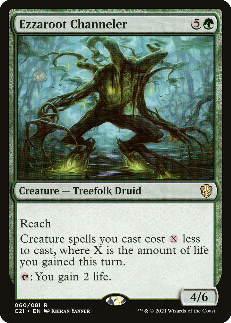 Ezzaroot Channeler (C21-060) - Commander 2021 - Premium MTG Single from Wizards of the Coast - Just $0.55! Shop now at Game Crave Tournament Store