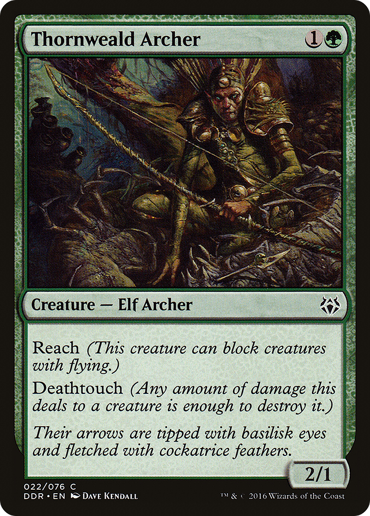 Thornweald Archer (DDR-022) - Duel Decks: Nissa vs. Ob Nixilis - Premium MTG Single from Wizards of the Coast - Just $0.08! Shop now at Game Crave Tournament Store