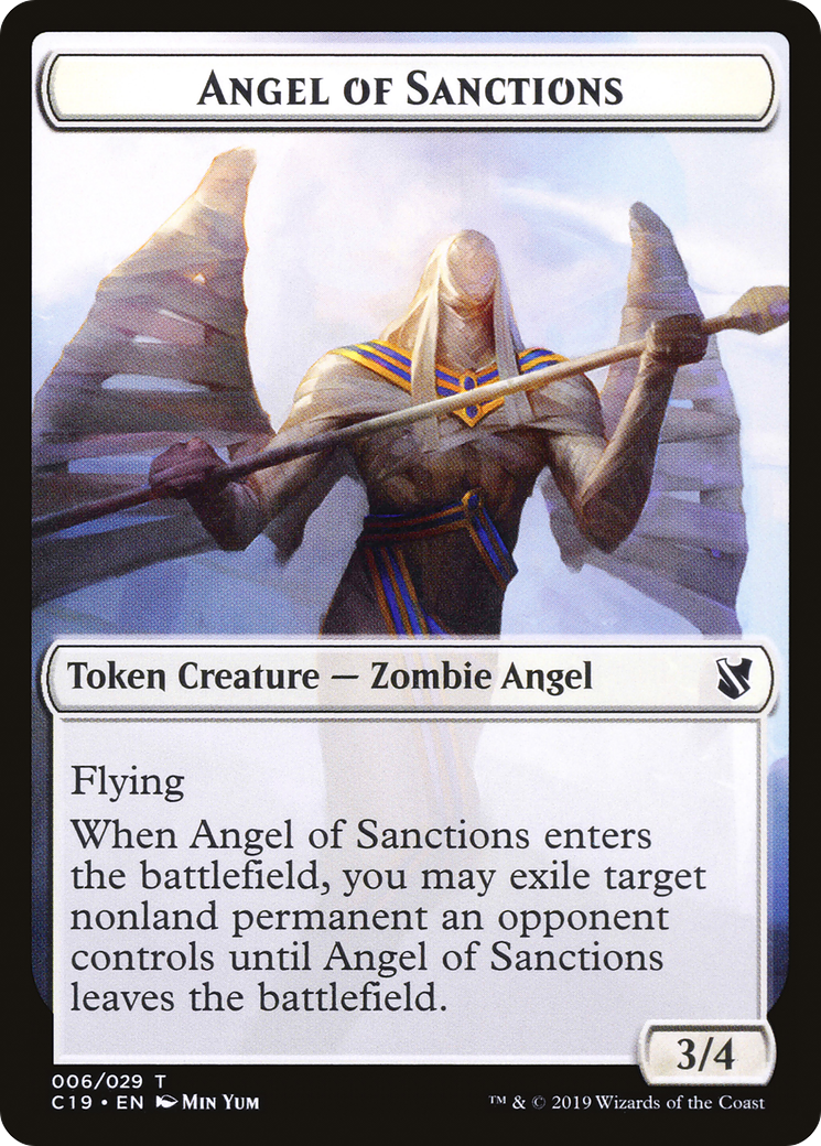 Angel of Sanctions (TC19-006) - Commander 2019 Tokens - Premium MTG Single from Wizards of the Coast - Just $0! Shop now at Game Crave Tournament Store