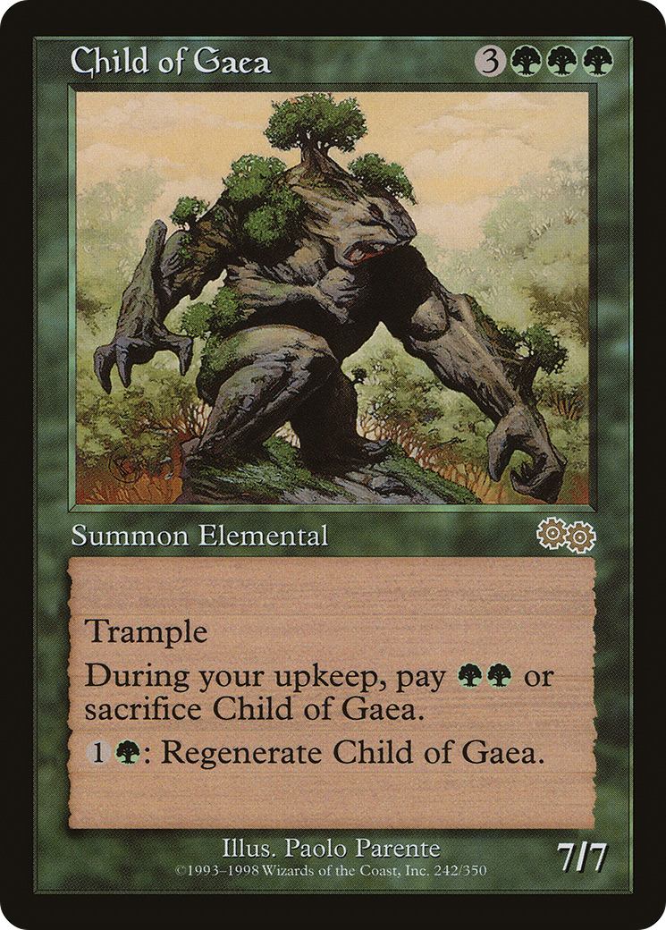 Child of Gaea (USG-242) - Urza's Saga - Premium MTG Single from Wizards of the Coast - Just $0.19! Shop now at Game Crave Tournament Store