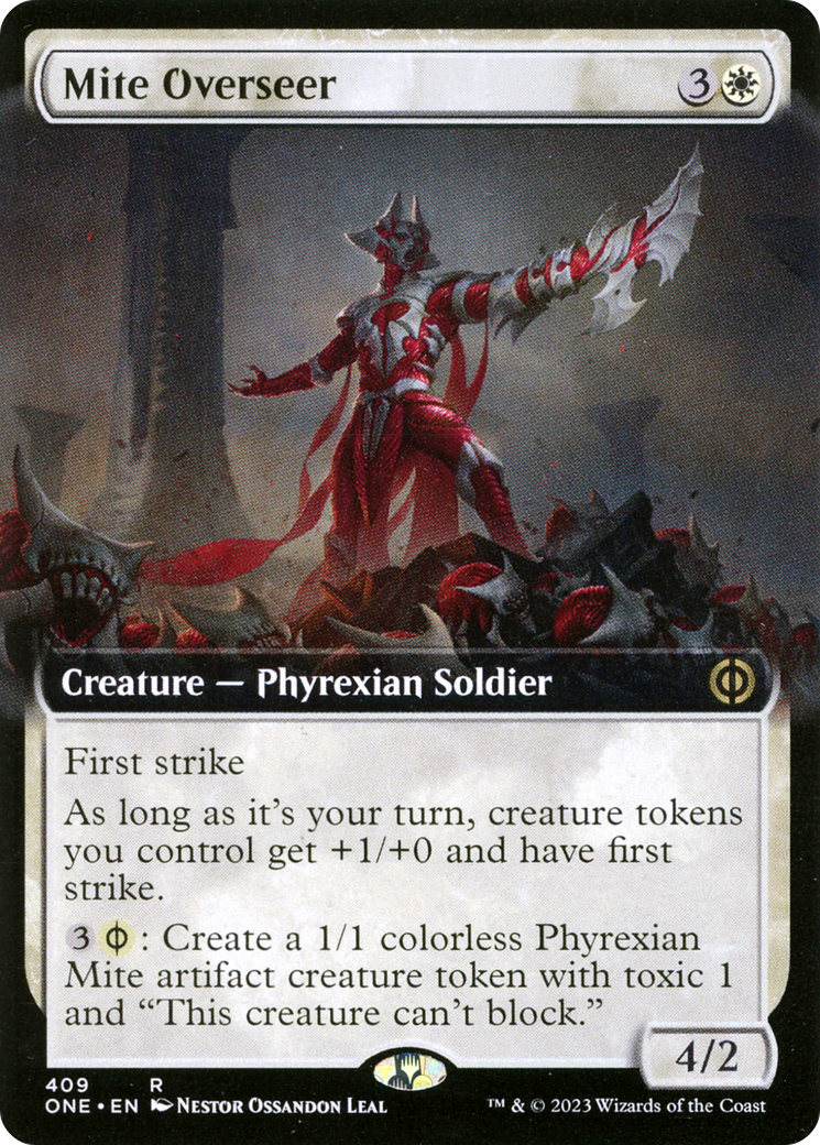 Mite Overseer (ONE-409) - Phyrexia: All Will Be One: (Extended Art) Foil - Premium MTG Single from Wizards of the Coast - Just $0.10! Shop now at Game Crave Tournament Store