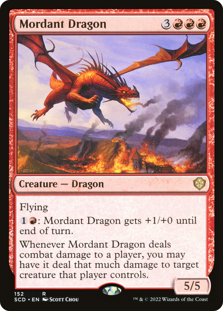 Mordant Dragon (SCD-152) - Starter Commander Decks - Premium MTG Single from Wizards of the Coast - Just $0.08! Shop now at Game Crave Tournament Store
