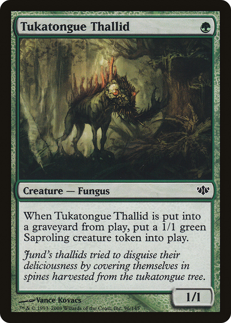 Tukatongue Thallid (CON-096) - Conflux - Premium MTG Single from Wizards of the Coast - Just $0.08! Shop now at Game Crave Tournament Store