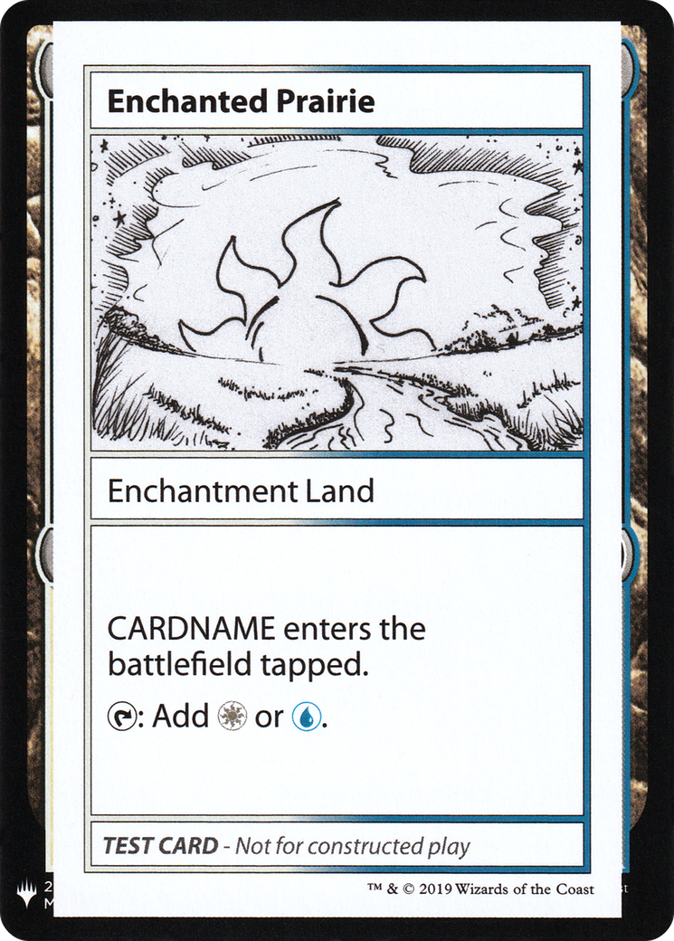 Enchanted Prairie (CMB1-115) - Mystery Booster Playtest Cards 2019 - Premium MTG Single from Wizards of the Coast - Just $0.16! Shop now at Game Crave Tournament Store