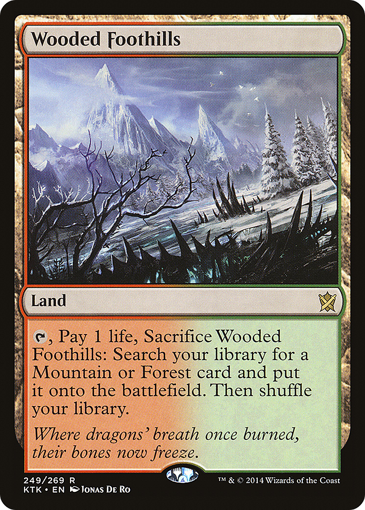 Wooded Foothills (KTK-249) - Khans of Tarkir - Premium MTG Single from Wizards of the Coast - Just $3.04! Shop now at Game Crave Tournament Store