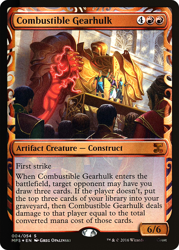 Combustible Gearhulk (MPS-004) - Kaladesh Inventions Foil - Premium MTG Single from Wizards of the Coast - Just $14.15! Shop now at Game Crave Tournament Store