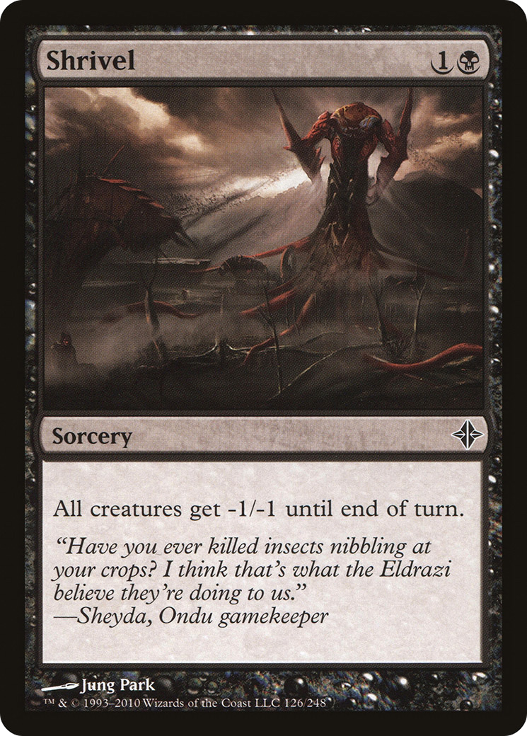 Shrivel (ROE-126) - Rise of the Eldrazi - Premium MTG Single from Wizards of the Coast - Just $0.08! Shop now at Game Crave Tournament Store