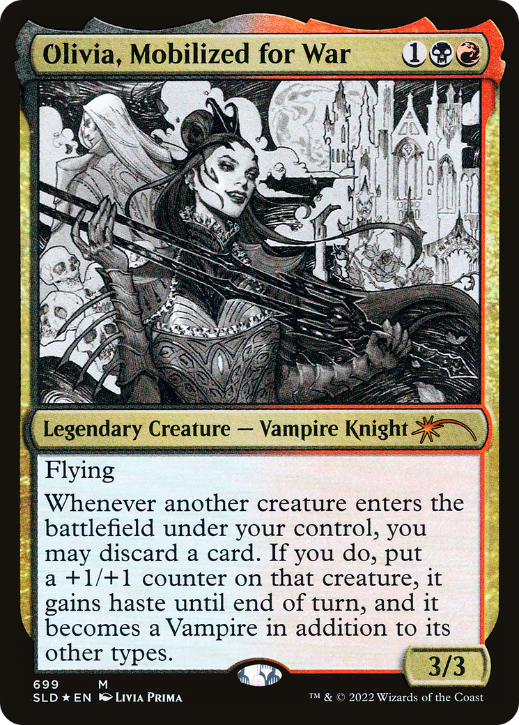 Olivia, Mobilized for War (SLD-699) - Secret Lair Drop Foil - Premium MTG Single from Wizards of the Coast - Just $0.62! Shop now at Game Crave Tournament Store