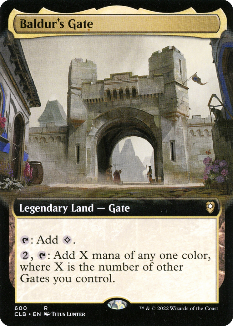 Baldur's Gate (CLB-600) - Commander Legends: Battle for Baldur's Gate: (Extended Art) Foil - Premium MTG Single from Wizards of the Coast - Just $1.70! Shop now at Game Crave Tournament Store