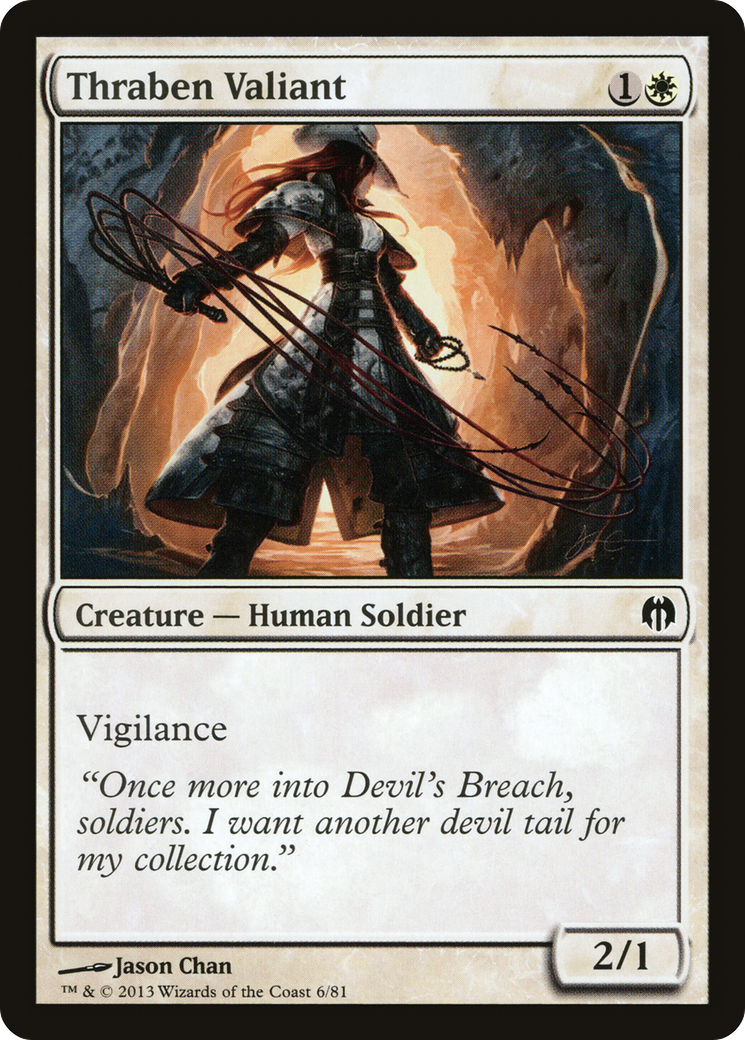 Thraben Valiant (DDL-006) - Duel Decks: Heroes vs. Monsters - Premium MTG Single from Wizards of the Coast - Just $0.08! Shop now at Game Crave Tournament Store