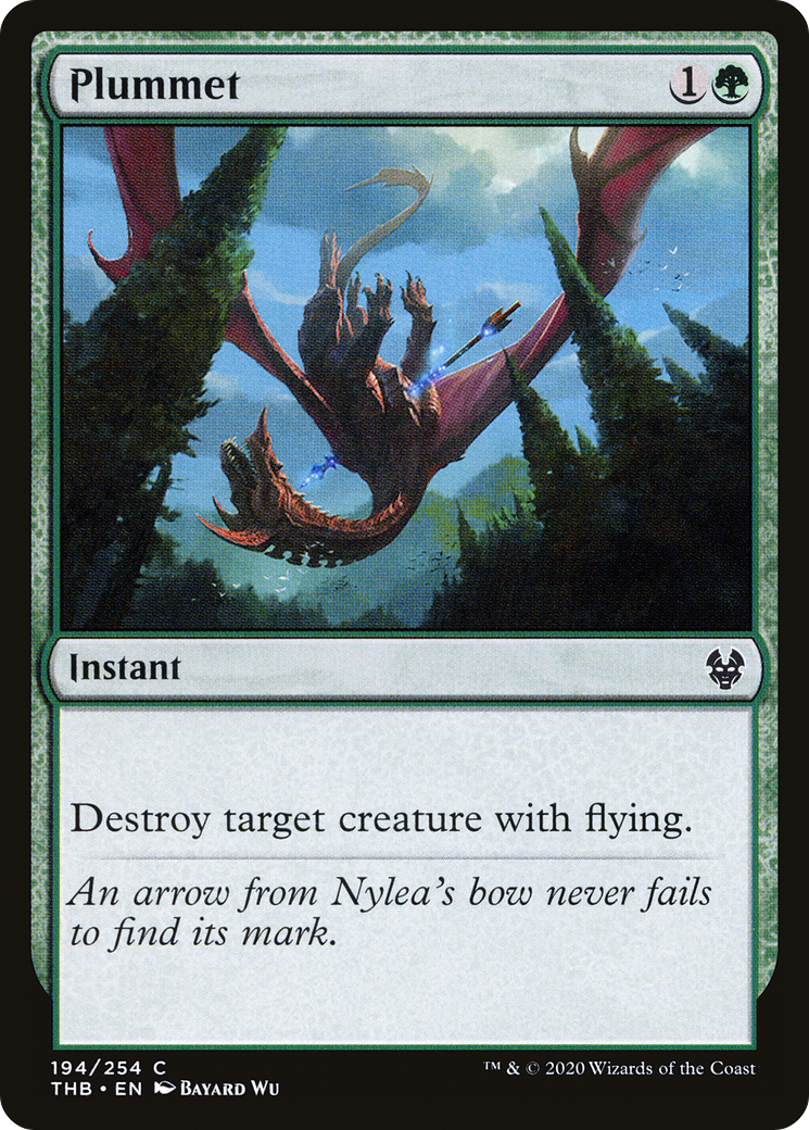 Plummet (THB-194) - Theros Beyond Death Foil - Premium MTG Single from Wizards of the Coast - Just $0.08! Shop now at Game Crave Tournament Store