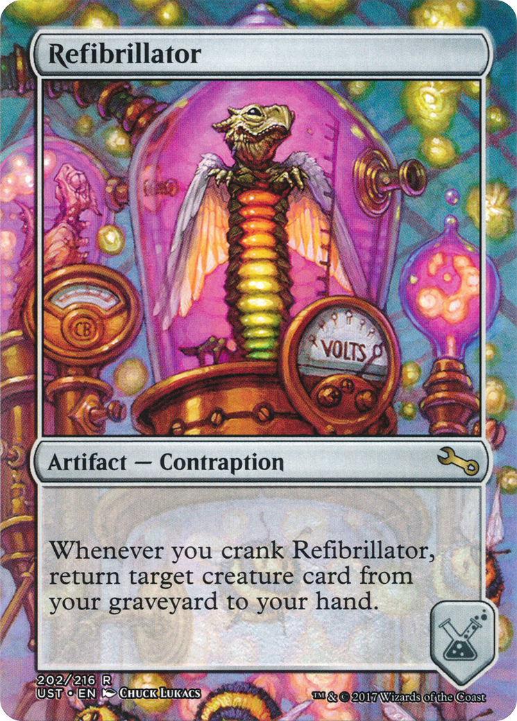 Refibrillator (UST-202) - Unstable (Borderless) Foil - Premium MTG Single from Wizards of the Coast - Just $0.12! Shop now at Game Crave Tournament Store