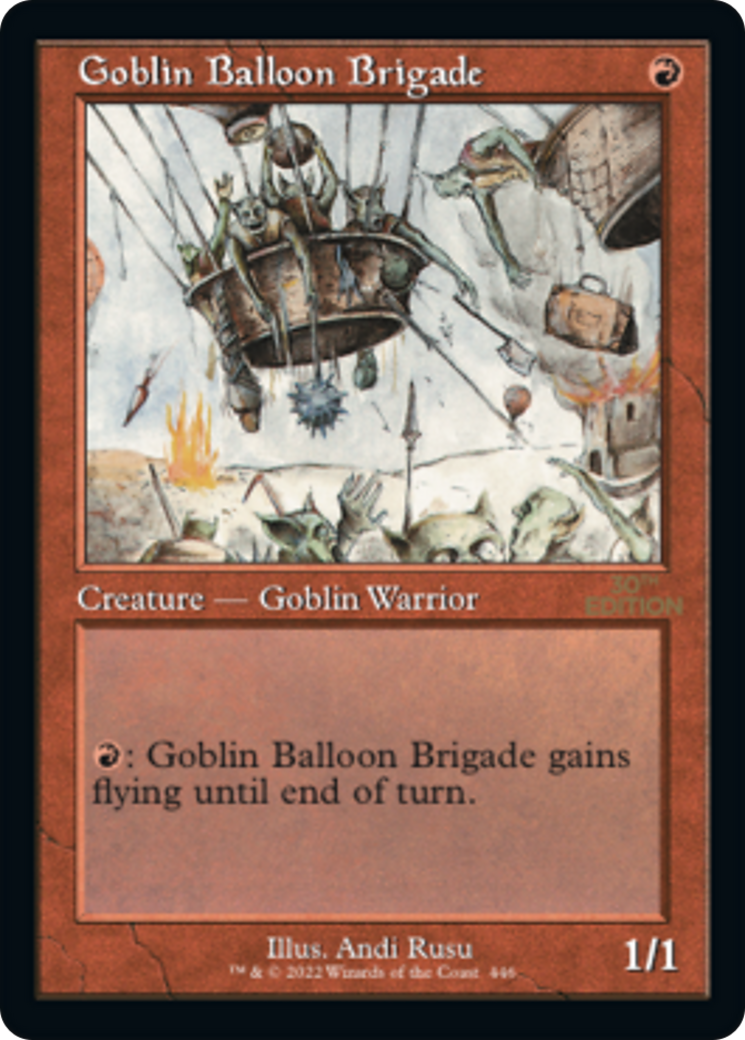 Goblin Balloon Brigade (30A-446) - 30th Anniversary Edition - Premium MTG Single from Wizards of the Coast - Just $0! Shop now at Game Crave Tournament Store