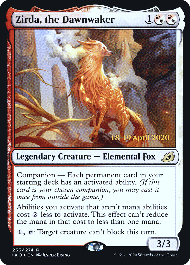 Zirda, the Dawnwaker (PIKO-233S) - Ikoria: Lair of Behemoths Promos: (companion) Foil - Premium MTG Single from Wizards of the Coast - Just $0.73! Shop now at Game Crave Tournament Store