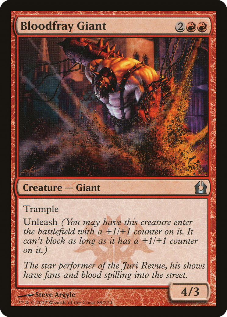 Bloodfray Giant (RTR-089) - Return to Ravnica - Premium MTG Single from Wizards of the Coast - Just $0.08! Shop now at Game Crave Tournament Store