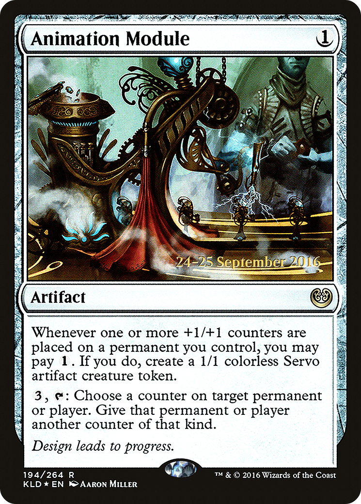 Animation Module (PKLD-194S) - Kaladesh Promos Foil - Premium MTG Single from Wizards of the Coast - Just $2.05! Shop now at Game Crave Tournament Store
