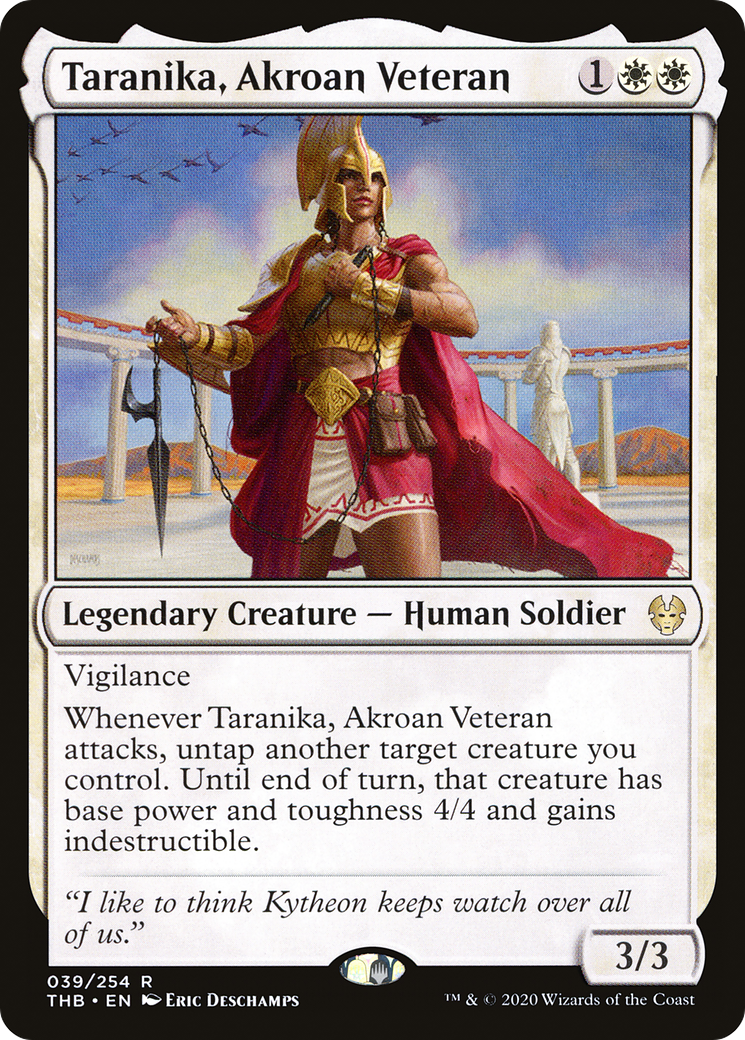 Taranika, Akroan Veteran (THB-039) - Theros Beyond Death - Premium MTG Single from Wizards of the Coast - Just $0.08! Shop now at Game Crave Tournament Store