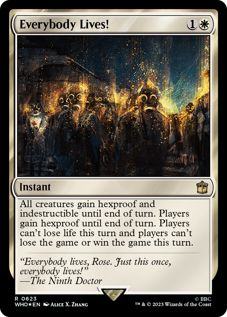Everybody Lives! (WHO-623) - Doctor Who Foil - Premium MTG Single from Wizards of the Coast - Just $13.19! Shop now at Game Crave Tournament Store
