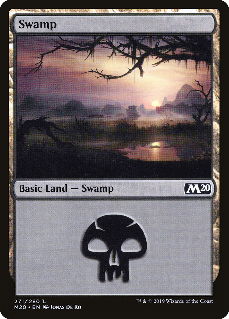 Swamp (M20-271) - Core Set 2020 - Premium MTG Single from Wizards of the Coast - Just $0.08! Shop now at Game Crave Tournament Store