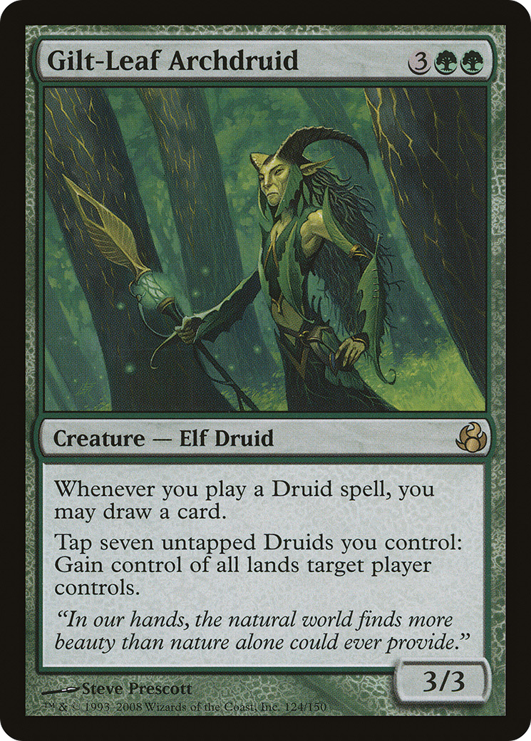 Gilt-Leaf Archdruid (MOR-124) - Morningtide - Premium MTG Single from Wizards of the Coast - Just $4.65! Shop now at Game Crave Tournament Store