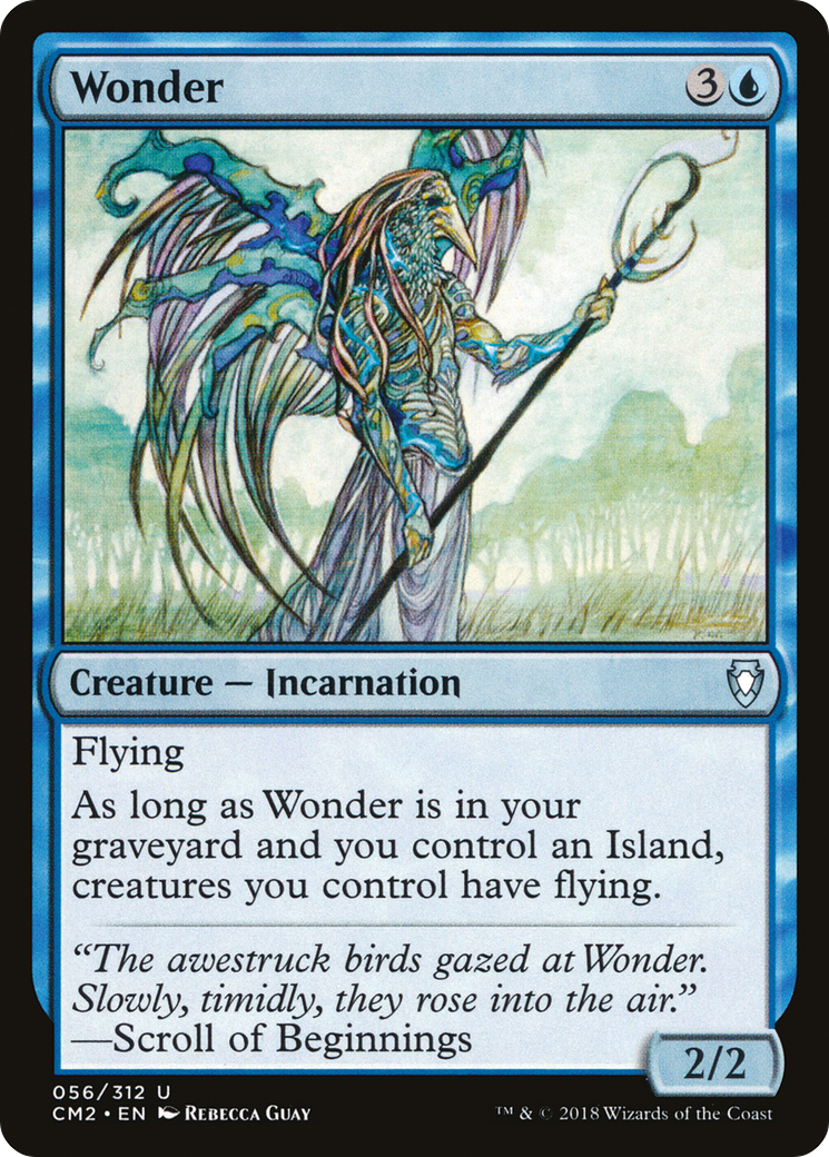 Wonder (CM2-056) - Commander Anthology Volume II - Premium MTG Single from Wizards of the Coast - Just $0.52! Shop now at Game Crave Tournament Store