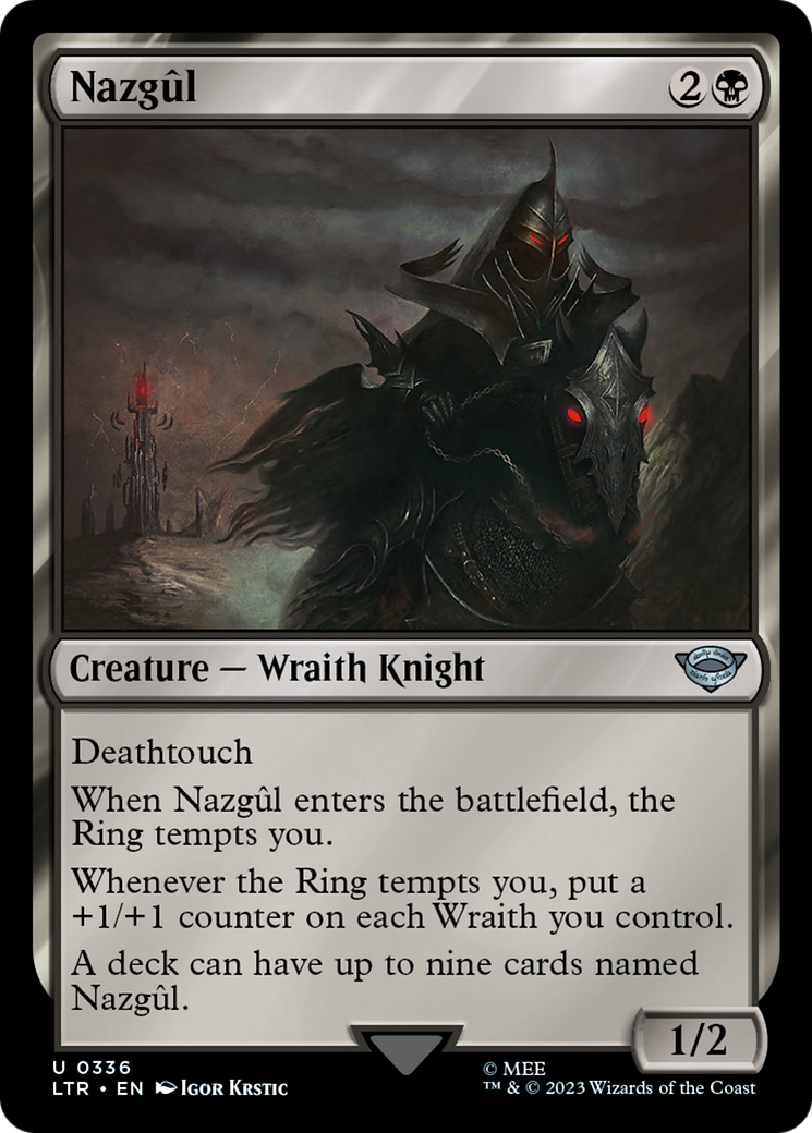 Nazgûl (LTR-336) - The Lord of the Rings: Tales of Middle-earth Foil - Premium MTG Single from Wizards of the Coast - Just $4.02! Shop now at Game Crave Tournament Store
