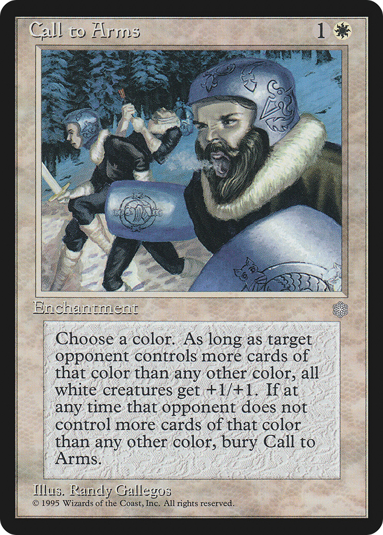 Call to Arms (ICE-010) - Ice Age - Premium MTG Single from Wizards of the Coast - Just $0.13! Shop now at Game Crave Tournament Store