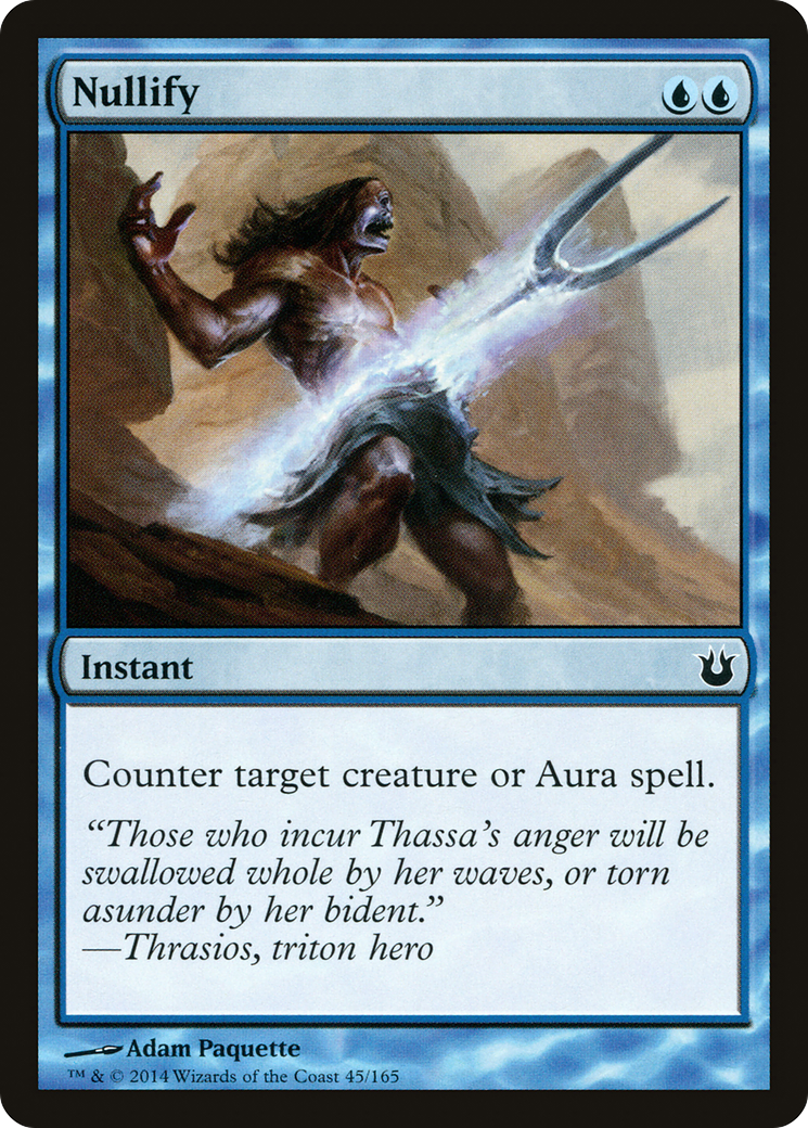 Nullify (BNG-045) - Born of the Gods Foil - Premium MTG Single from Wizards of the Coast - Just $0.08! Shop now at Game Crave Tournament Store