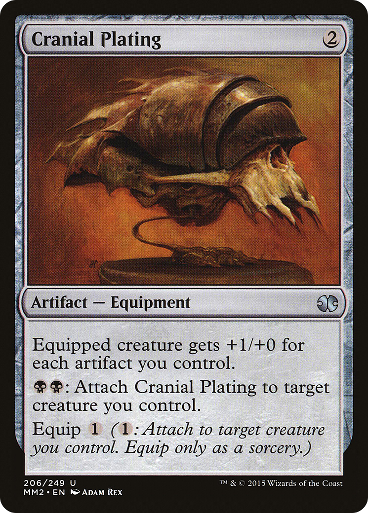 Cranial Plating (MM2-206) - Modern Masters 2015 - Premium MTG Single from Wizards of the Coast - Just $0.08! Shop now at Game Crave Tournament Store