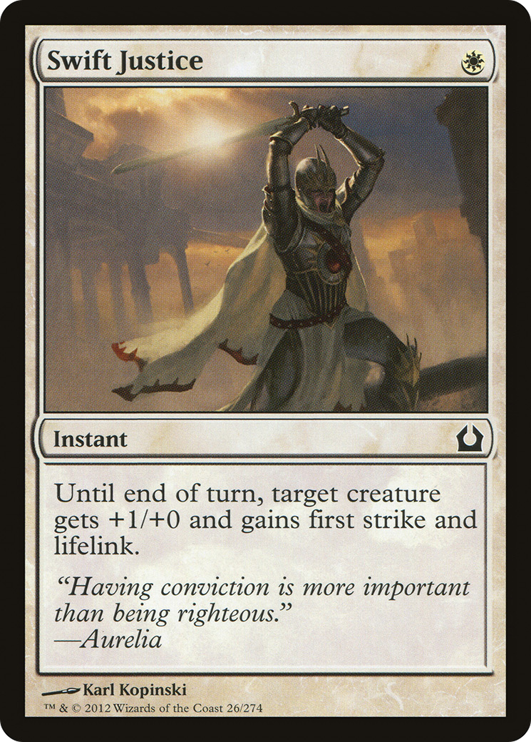 Swift Justice (RTR-026) - Return to Ravnica - Premium MTG Single from Wizards of the Coast - Just $0.08! Shop now at Game Crave Tournament Store