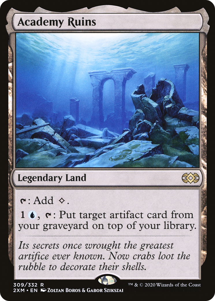 Academy Ruins (2XM-309) - Double Masters - Premium MTG Single from Wizards of the Coast - Just $2! Shop now at Game Crave Tournament Store