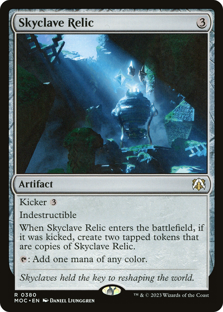 Skyclave Relic (MOC-380) - March of the Machine Commander - Premium MTG Single from Wizards of the Coast - Just $0.80! Shop now at Game Crave Tournament Store