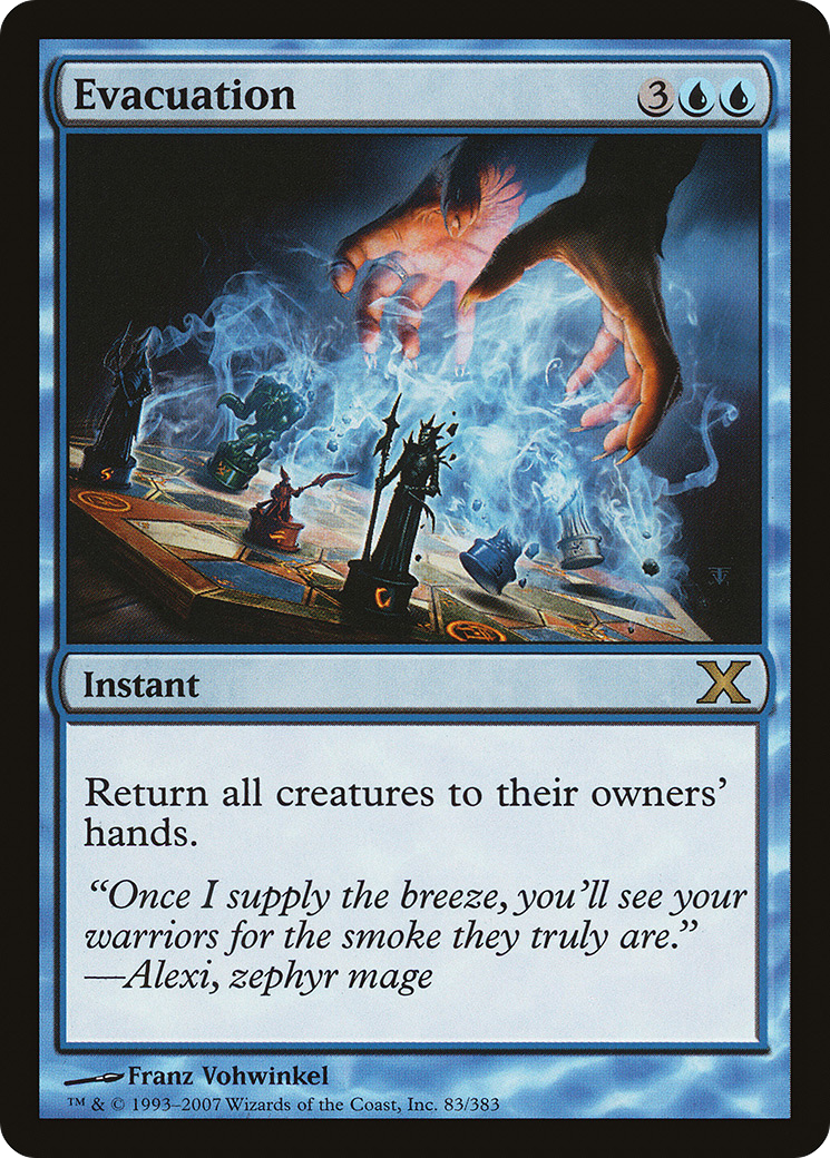 Evacuation (10E-083) - Tenth Edition Foil - Premium MTG Single from Wizards of the Coast - Just $19.22! Shop now at Game Crave Tournament Store