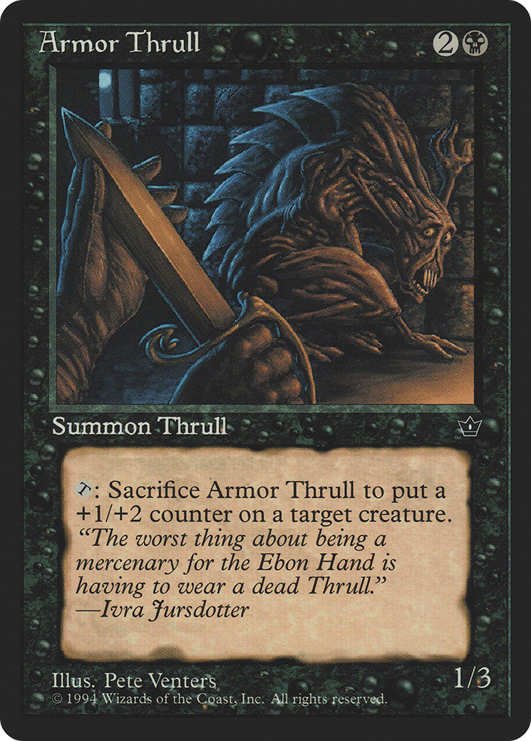 Armor Thrull (FEM-33A) - Fallen Empires - Premium MTG Single from Wizards of the Coast - Just $0.25! Shop now at Game Crave Tournament Store
