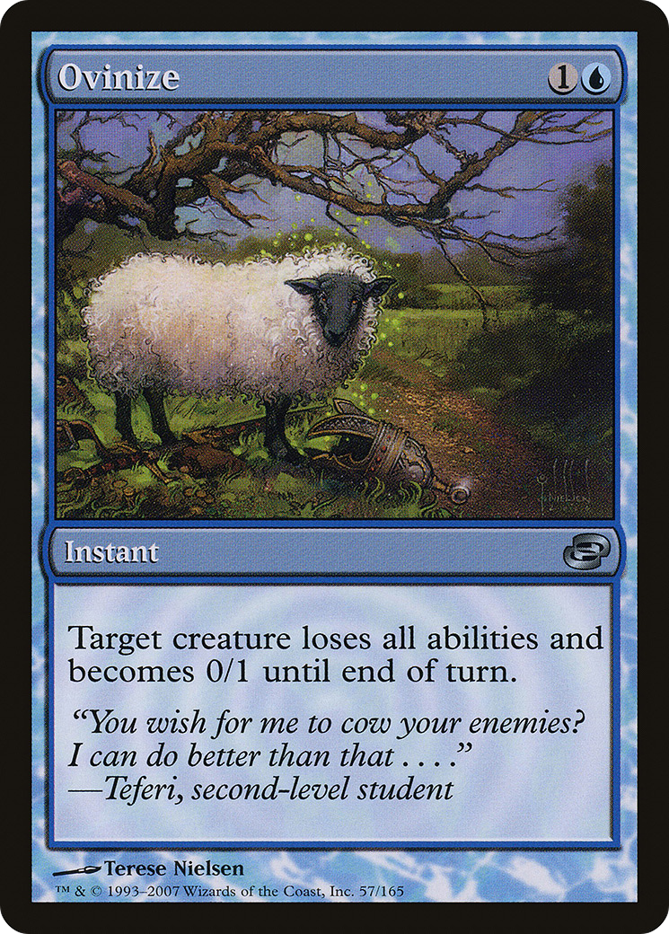 Ovinize (PLC-057) - Planar Chaos: (colorshifted) Foil - Premium MTG Single from Wizards of the Coast - Just $0.61! Shop now at Game Crave Tournament Store