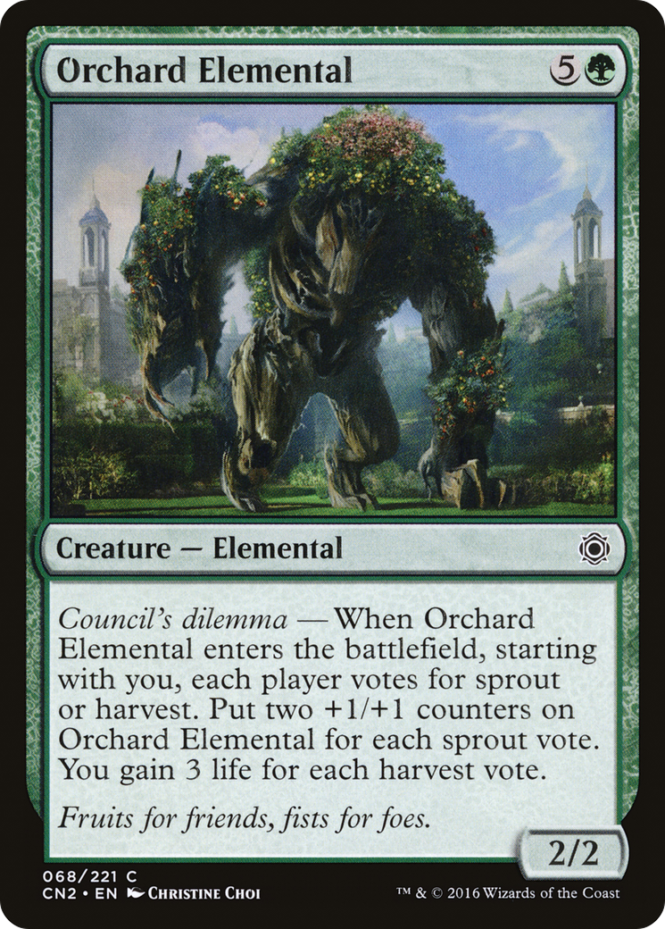 Orchard Elemental (CN2-068) - Conspiracy: Take the Crown - Premium MTG Single from Wizards of the Coast - Just $0.08! Shop now at Game Crave Tournament Store