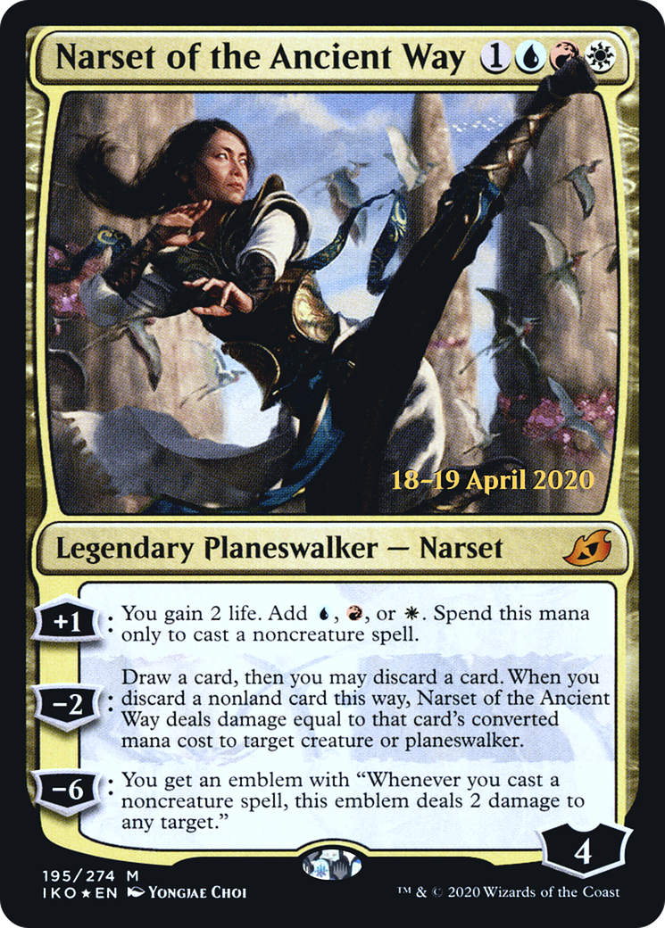 Narset of the Ancient Way (PIKO-195S) - Ikoria: Lair of Behemoths Promos Foil - Premium MTG Single from Wizards of the Coast - Just $2.34! Shop now at Game Crave Tournament Store