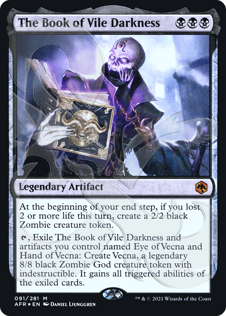 The Book of Vile Darkness (PAFR-91A) - Adventures in the Forgotten Realms Promos Foil - Premium MTG Single from Wizards of the Coast - Just $1.90! Shop now at Game Crave Tournament Store