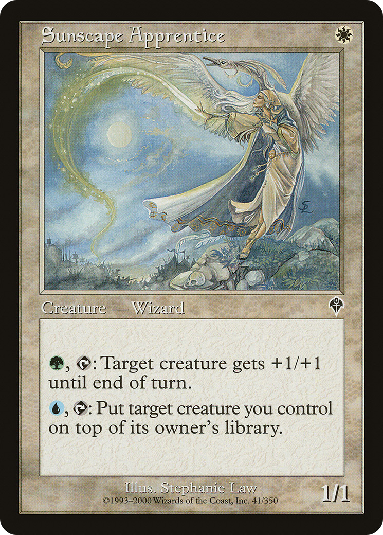 Sunscape Apprentice (INV-041) - Invasion Foil - Premium MTG Single from Wizards of the Coast - Just $0.74! Shop now at Game Crave Tournament Store