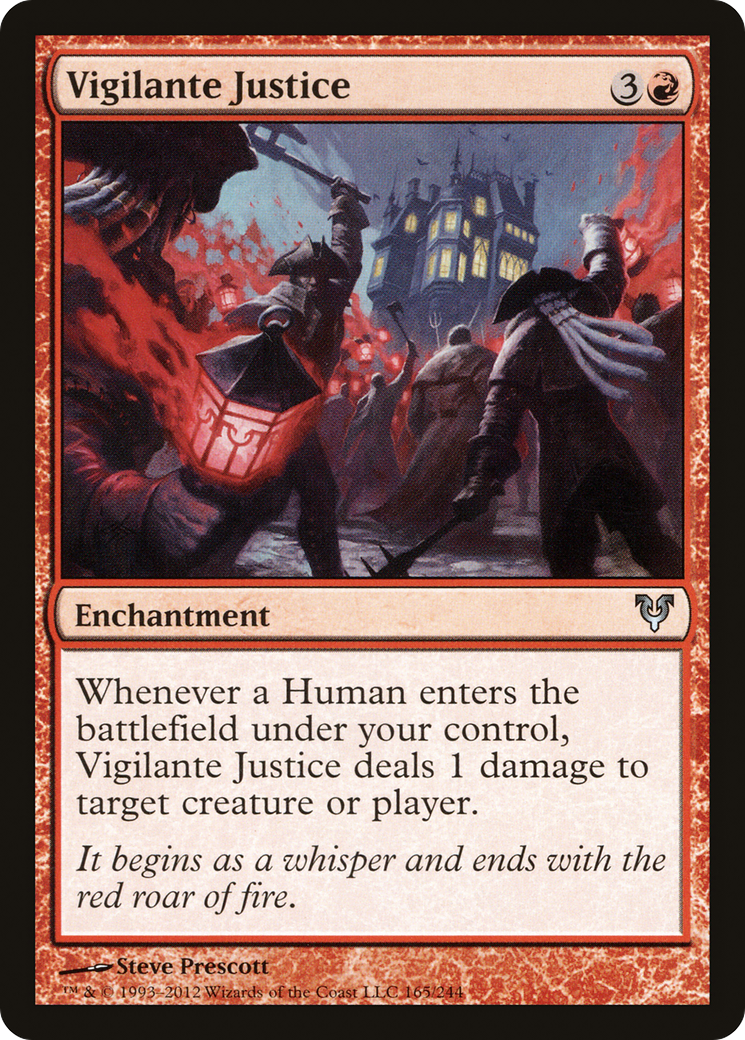 Vigilante Justice (AVR-165) - Avacyn Restored Foil - Premium MTG Single from Wizards of the Coast - Just $0.10! Shop now at Game Crave Tournament Store