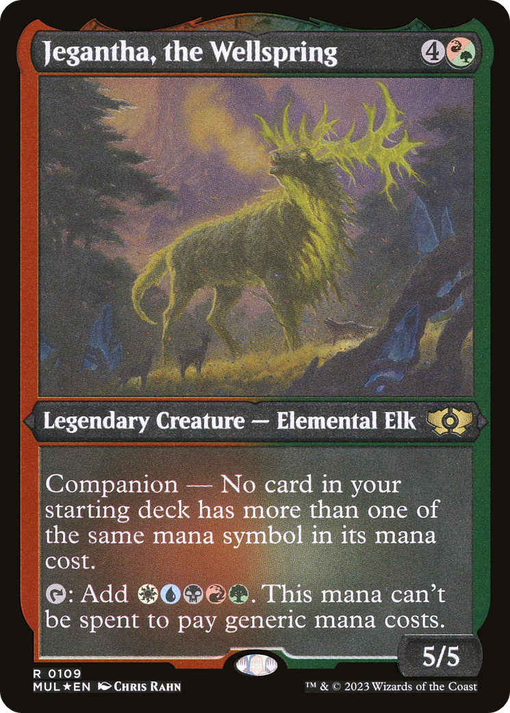 Jegantha, the Wellspring (MUL-109) - Multiverse Legends: (companion) Etched Foil - Premium MTG Single from Wizards of the Coast - Just $2.61! Shop now at Game Crave Tournament Store