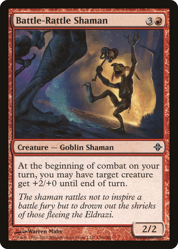 Battle-Rattle Shaman (ROE-136) - Rise of the Eldrazi - Premium MTG Single from Wizards of the Coast - Just $0.25! Shop now at Game Crave Tournament Store